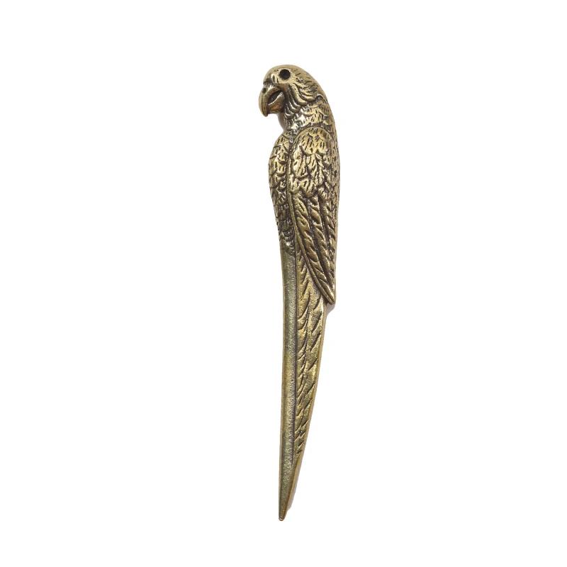 Tea cutter 1Pc Vintage copper parrot shape tea knife handmade teaware tea drinking office ceremony accessories