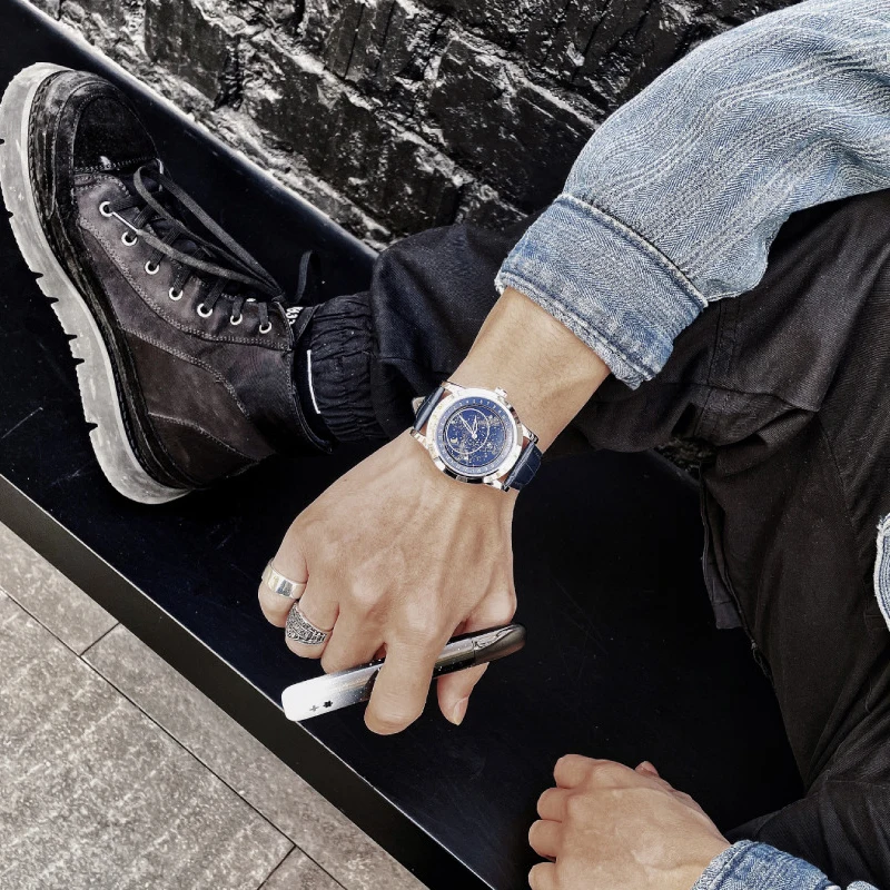 Antique Design Watches for Man Waterproof Stainless Steel Leather Band Quartz Luminous Luxury Wristwatches Free Shipping