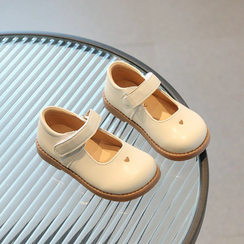 Simple Style Kids Oxfords For Girl Soft PU Leather Shoes Spring Autumn School Girls Casual Shoes Performance Flats