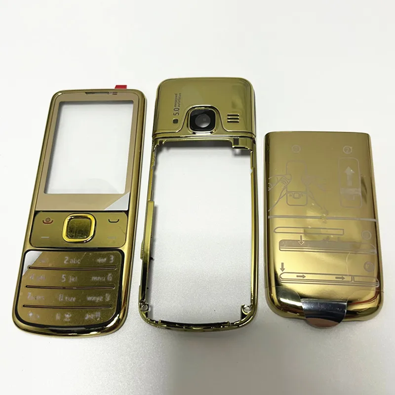 Full Housing Cover Case Middle Frame+Back Cover For Nokia 6700 6700C 6700 Classic Front Battery Door Case With English Keypad