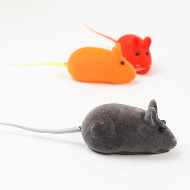 Sound Rubber Simulation Mouse for Kitten Accessories Gifts Enamel Mouse Bite  Pet Cat Toys Interactive Resistance Pet Toys 4