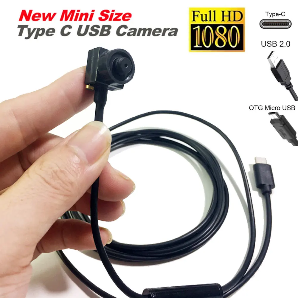 15*15mm Mini boyutu C USB kamera 1080P mikro USB OTG kamera ses CCTV  Android kamera cep telefonları güvenlik Video kamera - AliExpress