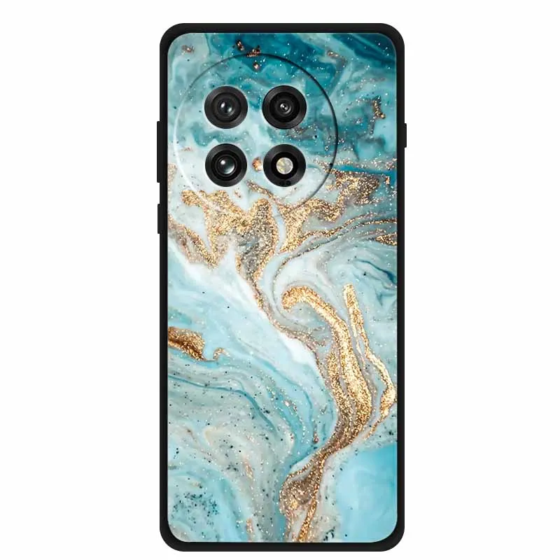 Colorful Splicing Cartoon Soft Silicone Black Cover - Fashion Protective Case