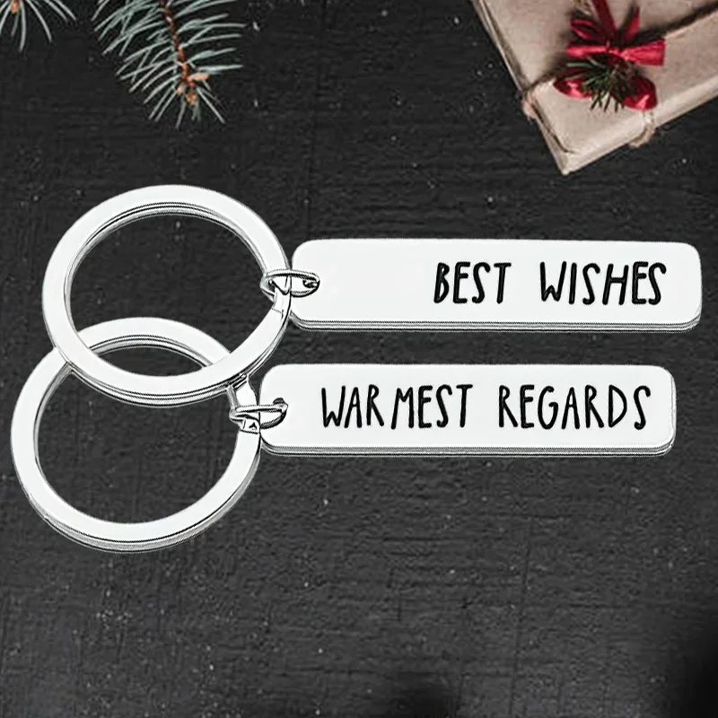 Cute Couples Gifts Keychain Pendant Boyfriend Girlfriend Best Friend Key Chains Keyrings Best Wishes War Mest Regards