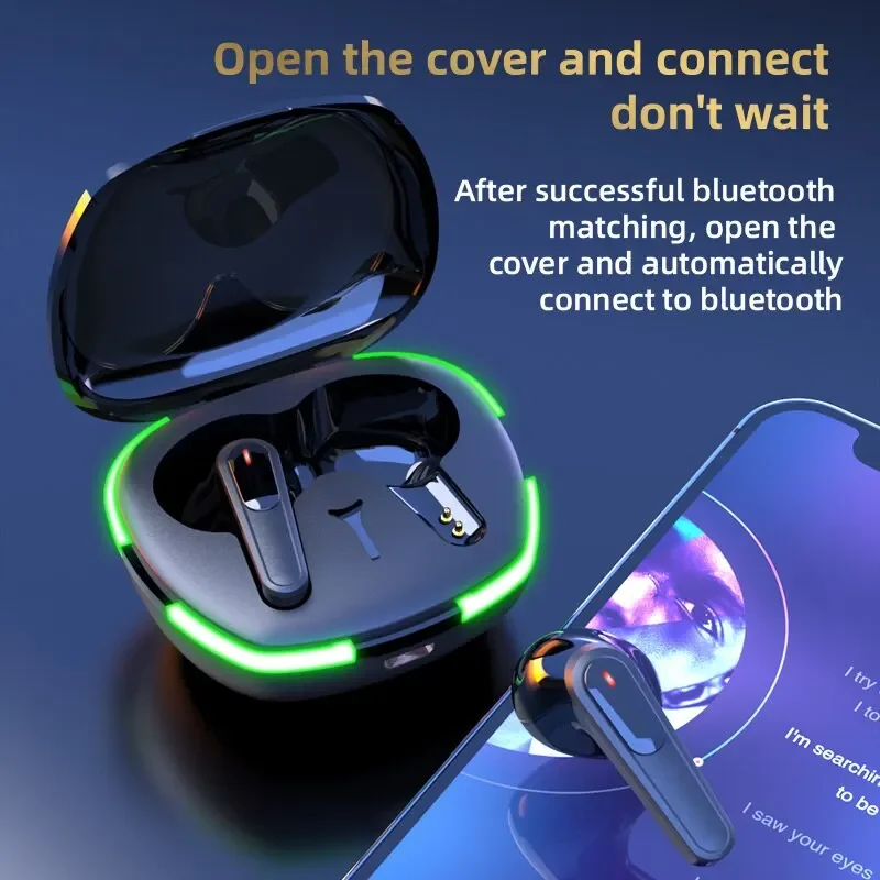 TWS Pro60 Wireless Bluetooth Headset with Mic Earbuds Noise Cancelling Stereo Bluetooth Earphones Air Pro 60 Wireless Headphones 6