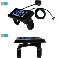 Contrôleur d'onde sinusoïdale de moteur sans balais de vélo électrique 36V 48V 60V 60A 2000W 3000W avec écran LCD couleur S966 pour Scooter de vélo de montagne électrique 6