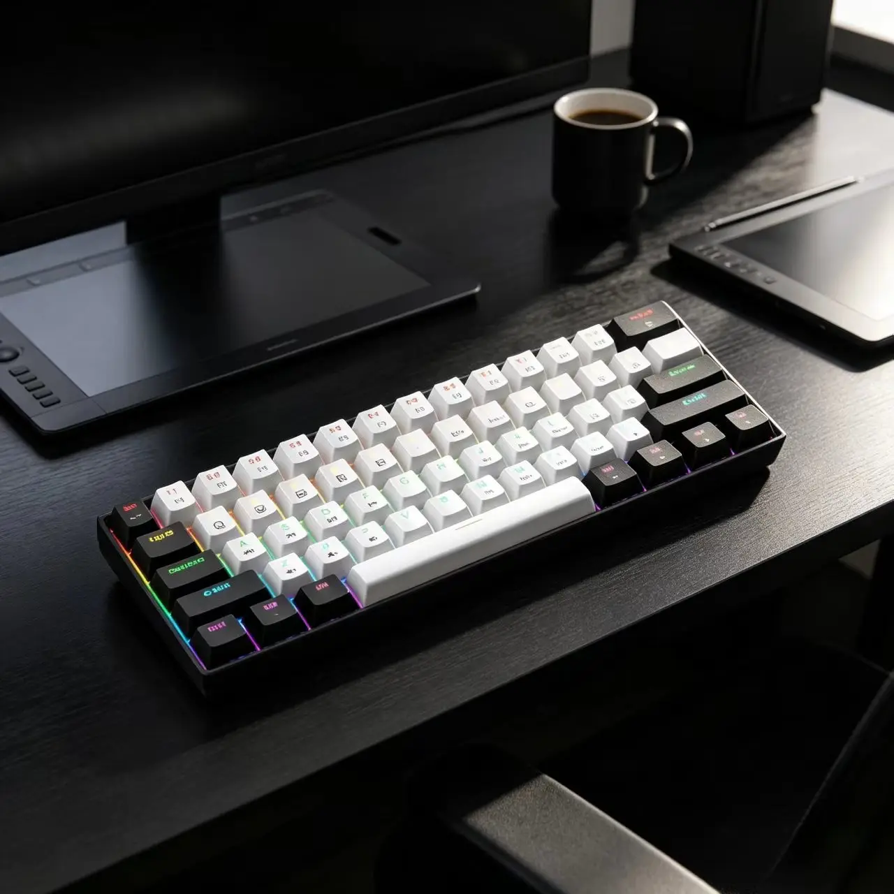 RGB Backlit Ultra Compact 61-Key Mechanical Gaming Keyboard