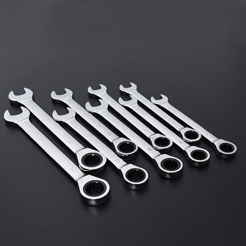 6–24 mm metrischer Ratschenschlüssel-Set, flexibler 72-Zahn-Kopf mit Aufbewahrungsbox – für Auto, Fahrrad, Motorrad und Heimwerker-Reparatur – Detail 2