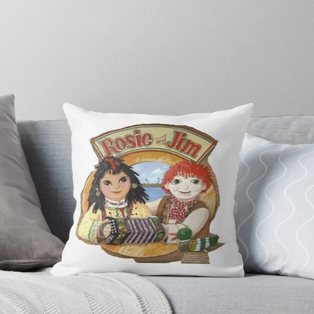 

Rosie and Jim Vintage Childrens TV Throw Pillow