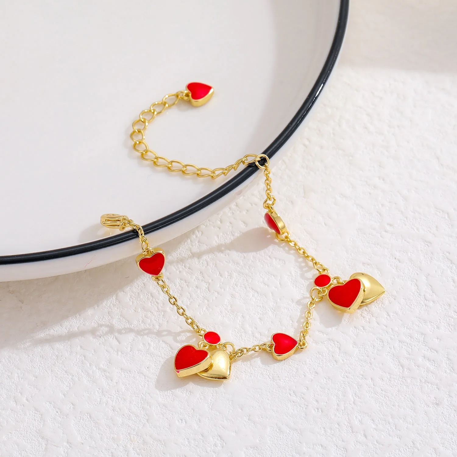 Little Heart Children's Hanging Bracelet Cute Wear Everyday Autumn bangle bracelet