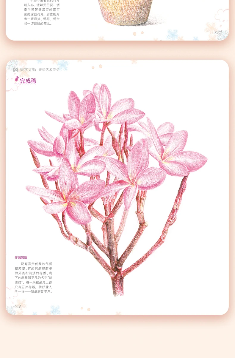 Pintados à Mão Lead Tutorial Livro Zero Baseado Lápis Colorido Pintura Realista Flor Paisagem Alimentar Cor 14 Computers & Electronics