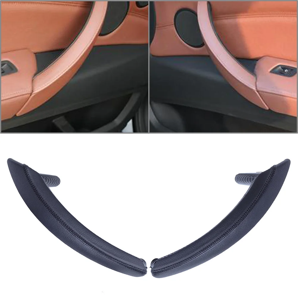 1Pcs Left/Right Car Door Trim Pull Handle Leather Replacement For Bmw X5 E70 2007-2013 & X6 E71 2008-2014