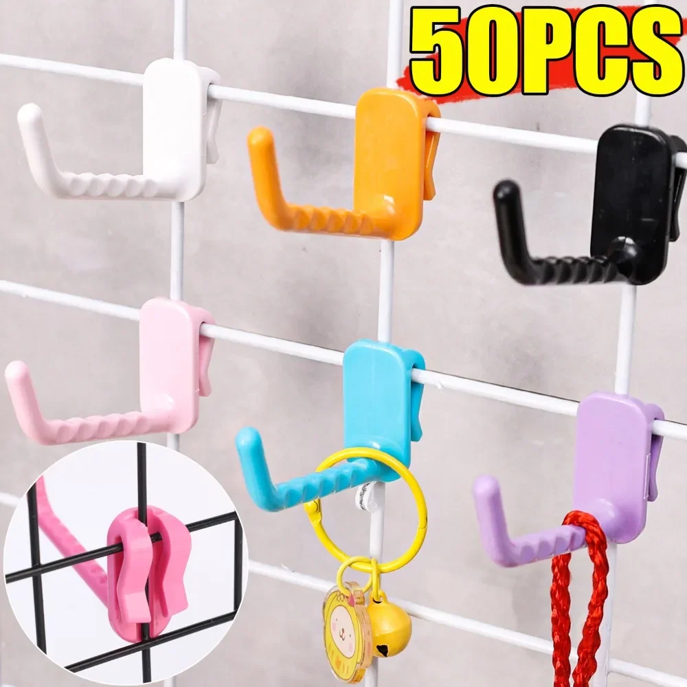 Colorful Mesh Panel Hooks for Multi-Purpose Display and Home Organization