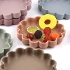 Flower Design Baby Dinning Plate Silicone Suction Plate Silicone Feeding Dish For Baby 1
