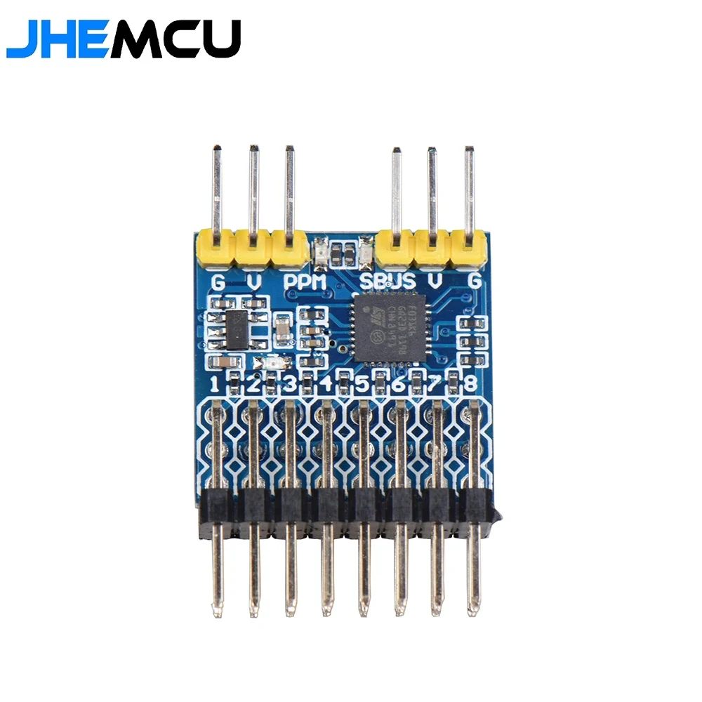 

JHEMCU 8CH PWM PPM SBUS Signal Conversion Module Converter input voltage 3.3-20V For RC Airpanle Drone