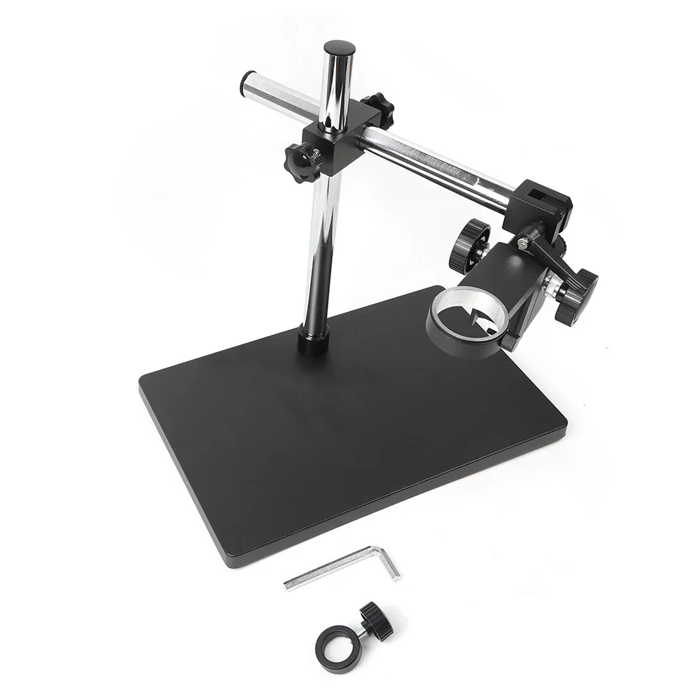 Digitales Mikroskop-Stativ, 340 mm höhenverstellbarer Hubhalter, einzelner Stahlarm-Auslegerständer für Stereomikroskop-Rohrhalter im Labor – Detail 3