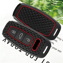 Premium Silicone Smart Key Cover for Enhanced Auto Styling and Protection (1pcs Red Line)