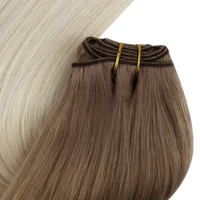 Moresoo Extensions de Cheveux Humains Naturels Remy, Tissage en Lot Double Tissage, Balayage Machine pour Femme tissage cheveux humain lot en promo rallonge cheveux humain cheveux naturels humains femme extensions de c 4