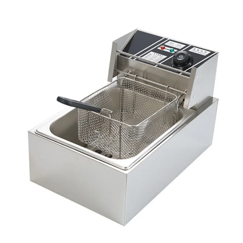 6L Durable Economic Single Basket Deep Fryer kitchen Patato Chips Machine