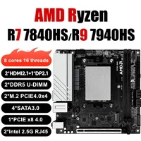 Topton N17 NAS Firewall Motherboard AMD Ryzen 9 7940HS 7 7840HS 2xNVMe 4xSATA3.0 PCIEx8 2xDDR5 2x2.5G LAN Gaming ITX Mainboard 1