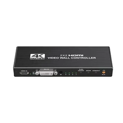 Enhanced HDMI Video Wall Processor for Multi - Screen Displays (Black)