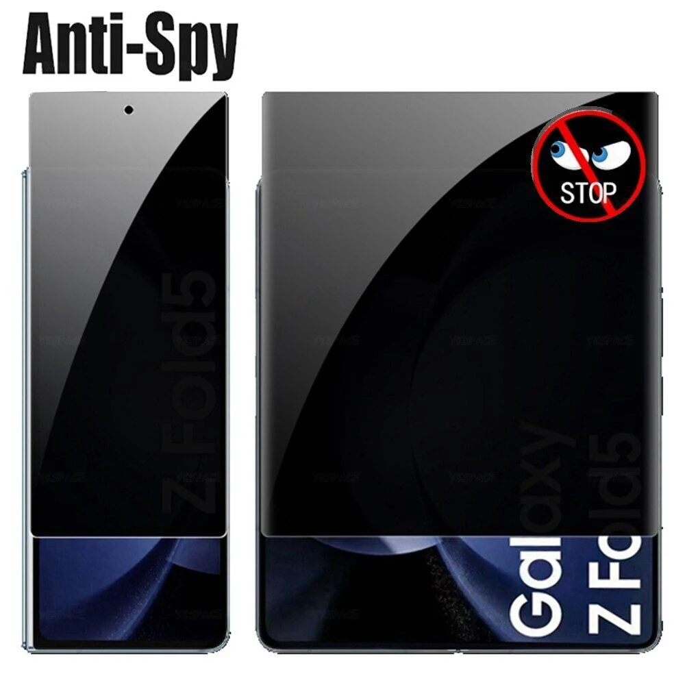 External Inner Privacy Hydrogel Film For Samsung Galaxy Z Fold 2 3 4 5 6 SE 7 W25 W24 W23 Anti Spy Peeping Soft Screen Protector