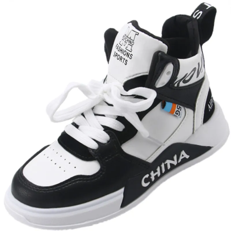 

2022 Winter New Baby Boy Girl Casual Shoes Leather Children Sneakers Soft Flat High Waterproof White Kids Boot Chaussure Enfant