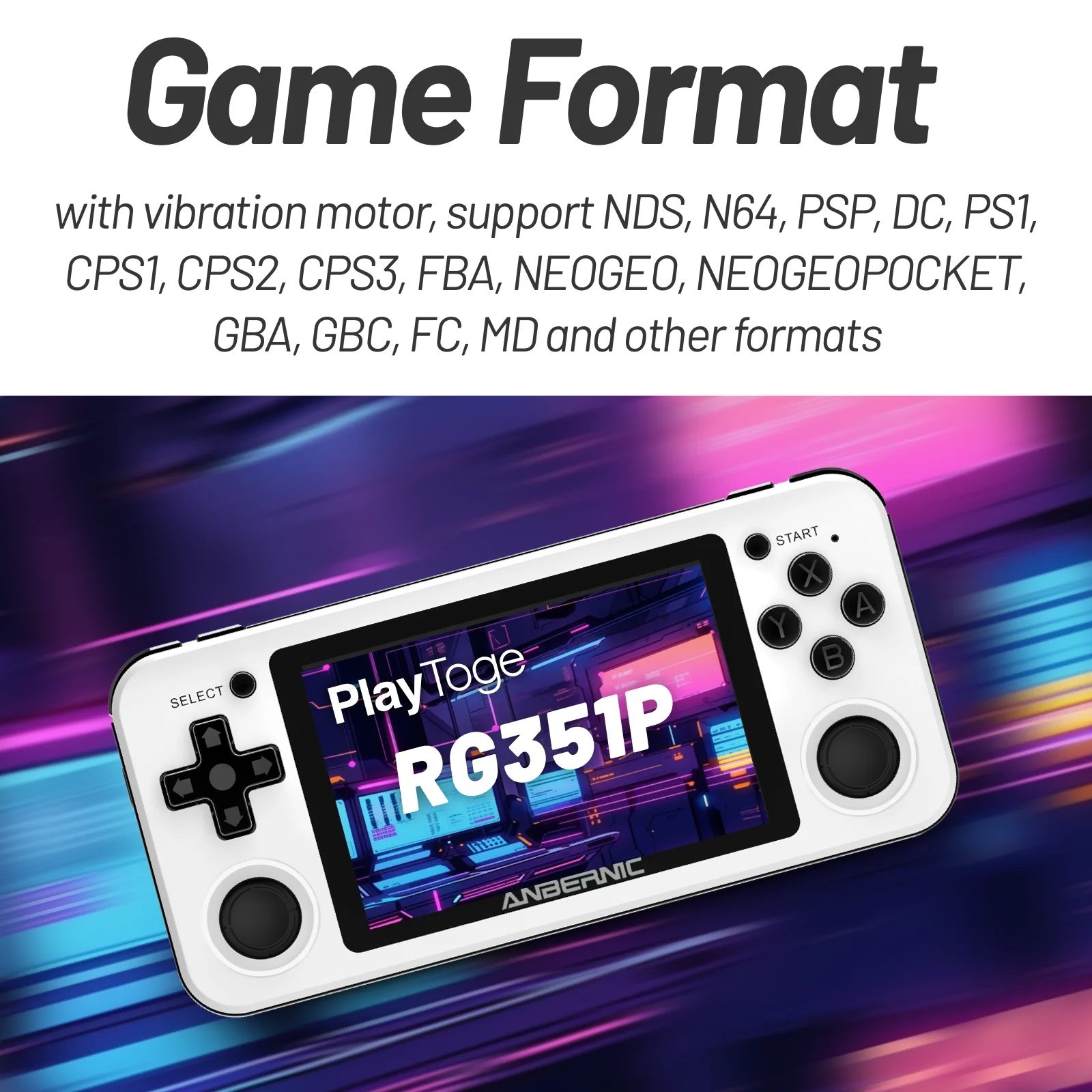 Psp Rg351p Nds RG351P Handheld Game Console, Retro Game