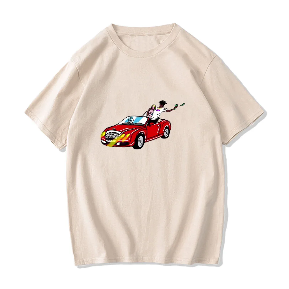 

Playboi Carti Rapper RIP T-shirt Men Short Sleeve O-neck Tee-shirt Cotton High Quality Soft Casual Tshirts Comfortable Clothing