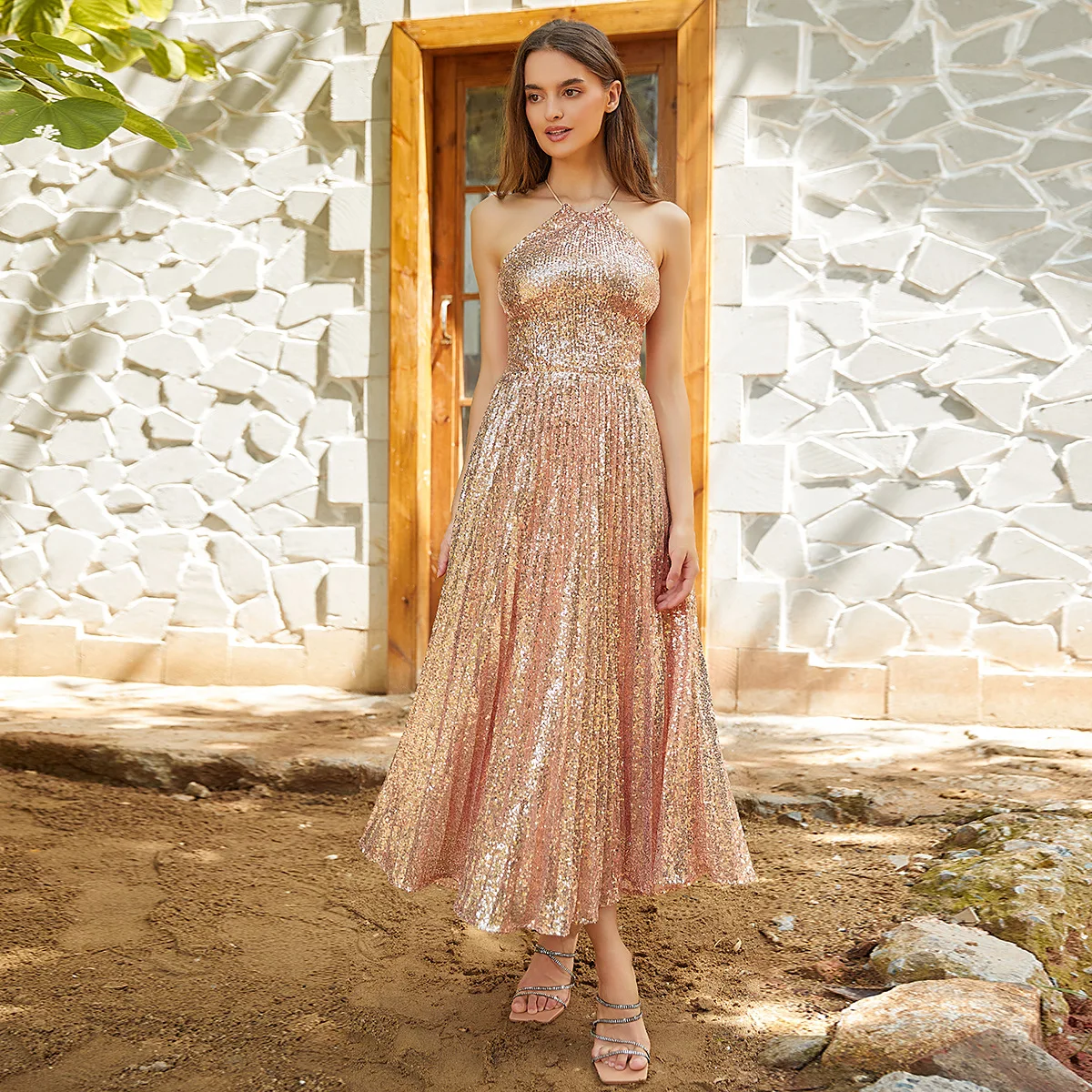 

Wedding Bridesmaid Dresses For Women 2023 Backless Dress Sequins Off Shoulder Sexy Female Elegant Party Dress Vestidos