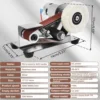 Mini Belt Grinding Machine Tool Electric Belt Grinder 7 Adjustable Speed Electric Polishing Sharpener Machine, 30mm Sanding Belt 4