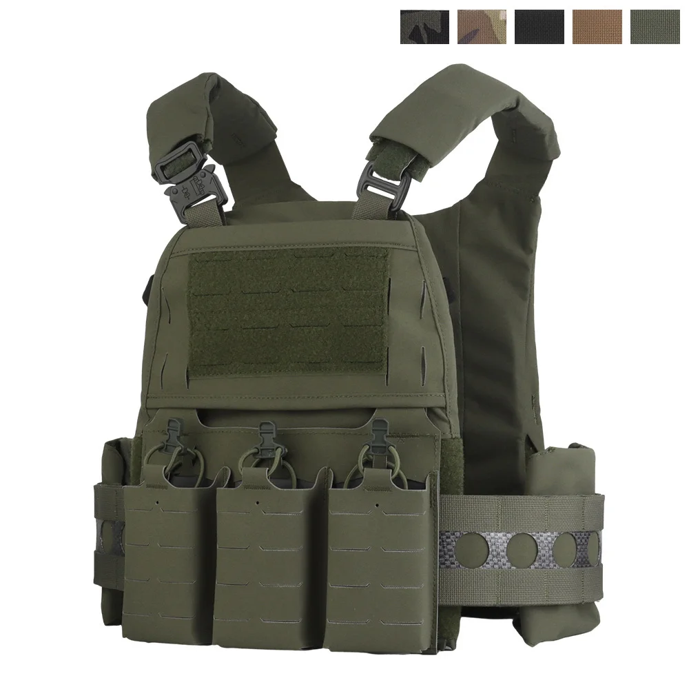 PEW Tactical Triple 5,56 Mag Etui Panneau Avant Coupe Laser MOLLE FCPC