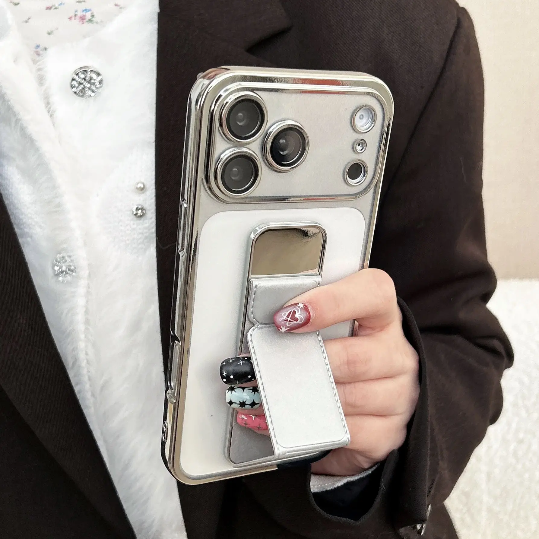 Magnetic Stand Kickstand Silicone Soft Protective Case with Wrist Strap and Air Support
