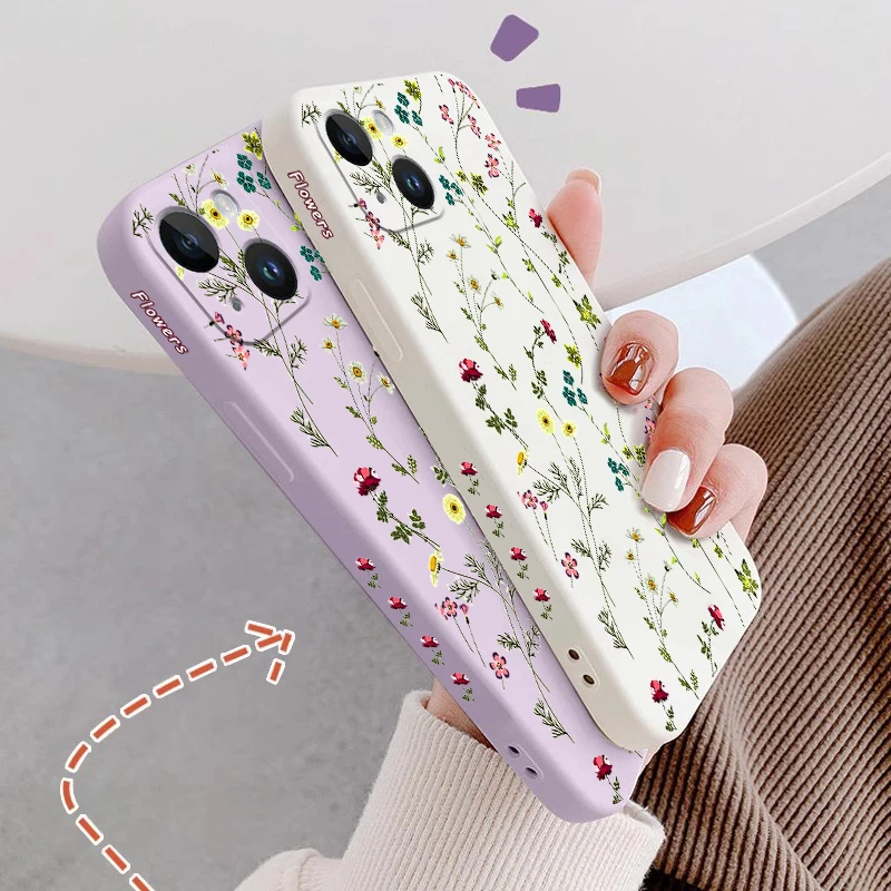 Yellow Sunflower Silicone Phone Case Cover
