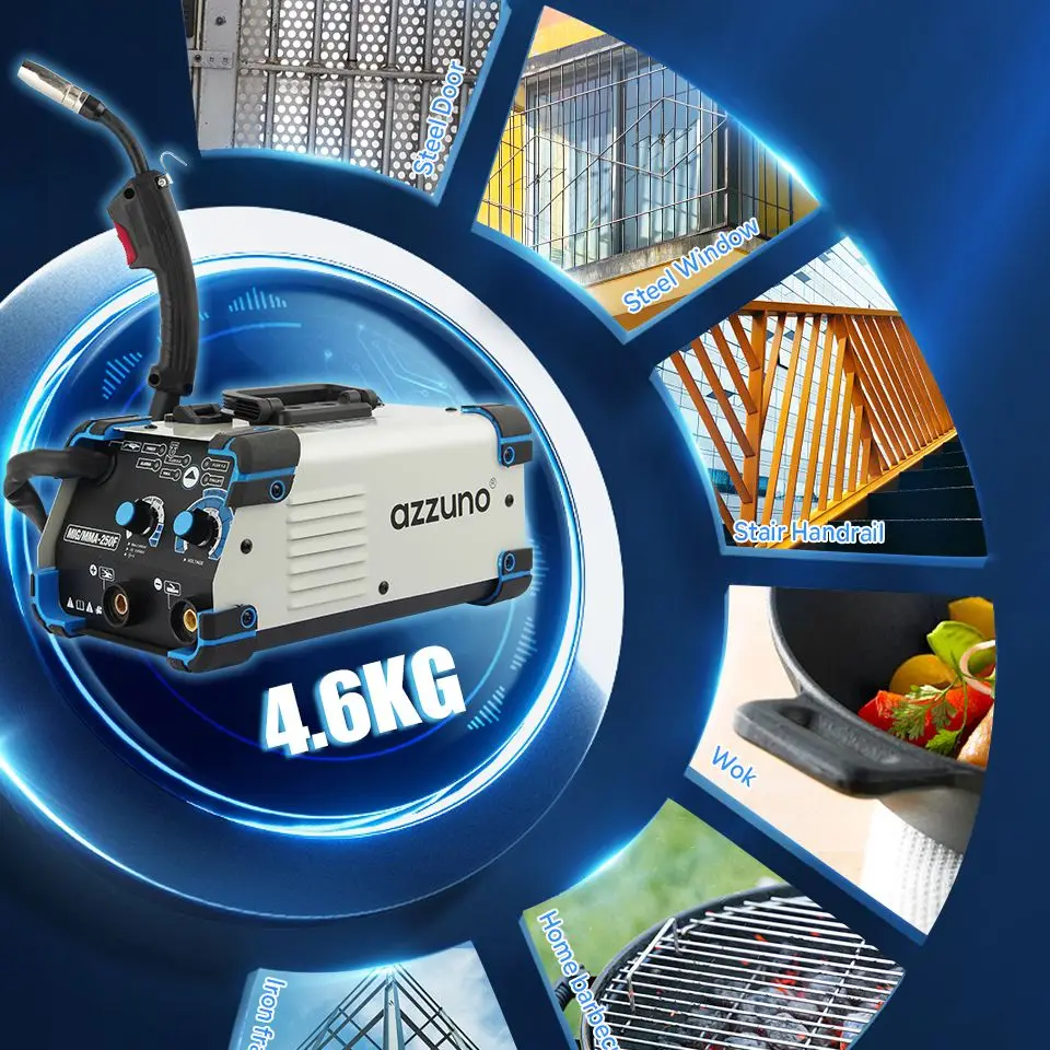L Semi-Automatic Welder Synergy Welding Machine Gas-Less 3 in 1 MIG MMA LIFT TIG For Household Welding 6