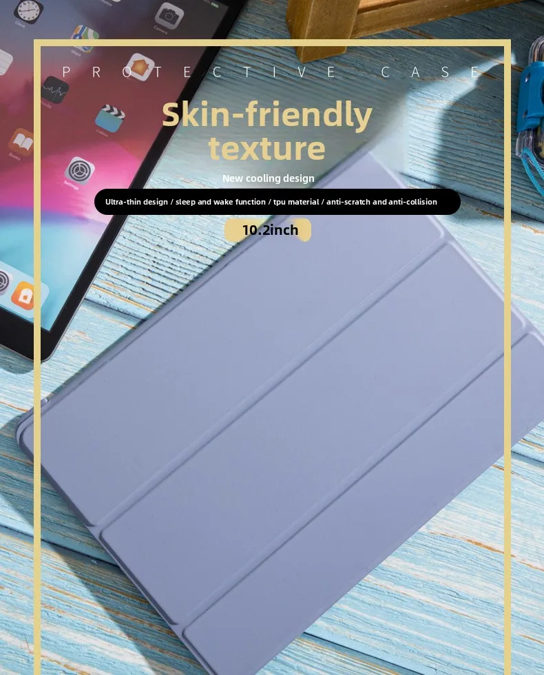 Für IPad 10.9 Schutzhülle Pro 11 Zoll Silikon Einteilig Mini6 Vollständige Abdeckung Air5 Weich 10.2 Zoll Leder – Detail 2