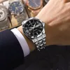 POEDAGAR Fashion Men's Watches Big Arabic Numerals Dial Male Wristwatch Waterproof Luminous Date Week Original Quartz Watch Man 4