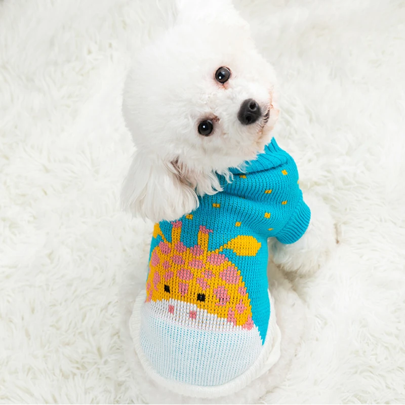 

Winter Warm Dogs Sweater Puppy Soft Knitting for Small Medium Dogs Kittens Clothes Pets Pullover Chihuahua Coat Costumes