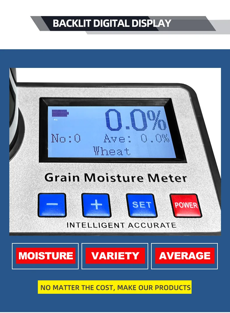 Wheat Corn Grain Moisture Detector 8-30% Coffee Bean Moisture Meter GM006 Cocoa