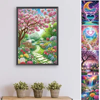 Scenery Partial DIY 5D Special Shaped Drill Gem Art Diamond Painting Kits for Adults/Beginners Gift Idea Home Decor 30x40cm 3