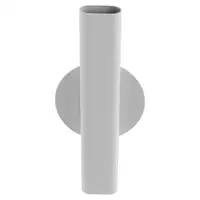 Test Tube Vase Wall Flower Arrangement Decor Holder Decoration Clear White Metal Pot 1