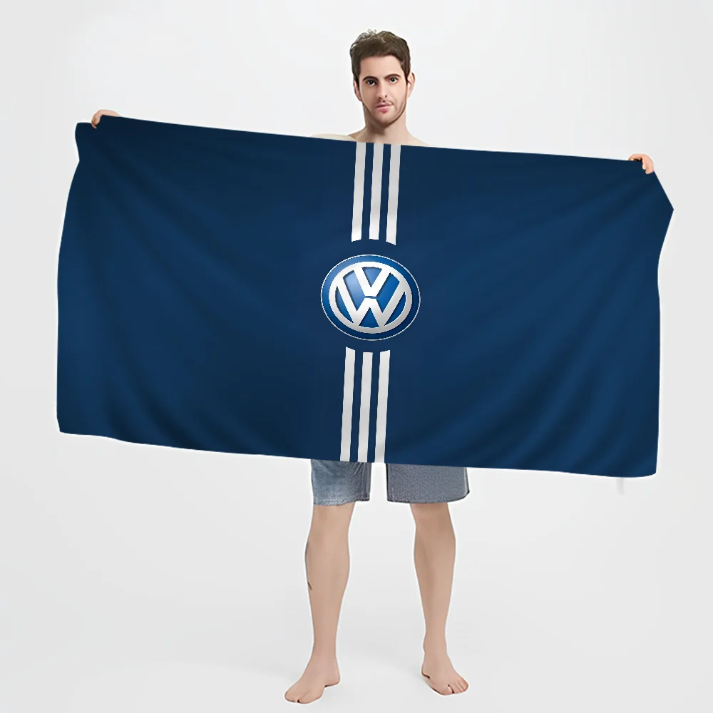 V-Volkswagens Car Logo Big Microfiber Beach Towels Quick Dry Towel Sand Beach Towels Pool Towel for Travel Swim Pool Yoga 4