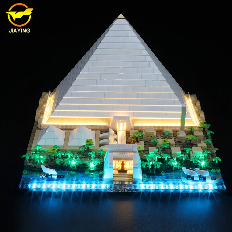 Kit Led Per Lego 21058 The Great Pyramid Building Blocks Accessori Set Di Lampade Giocattolo (Solo Illuminazione, Senza Modello Di Blocchi)