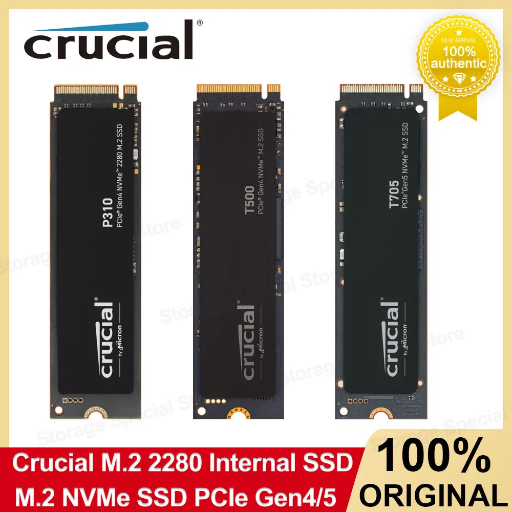 Crucial M.2 2280 SSD P310 T500 PCIe Gen4 T705 Gen5 内蔵ソリッドステートドライブ NVMe ...