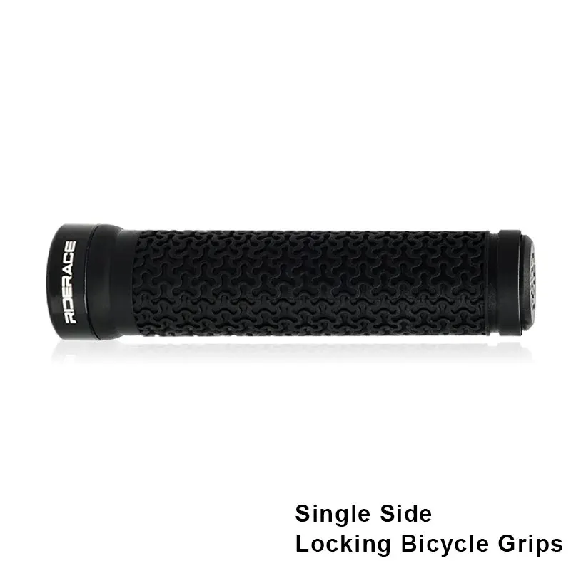Fahrrad griff mtb mountain bike weiche einseitige verriegelung lenker abdeckung stecker gummi rutsch fester fahrrad griff – Detail 5