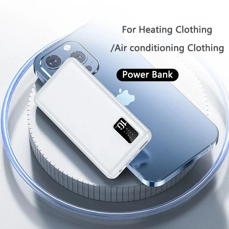 50000mAh 7.4V/3A Power Bank Portable USB Charger Fast Charging External Battery For Heating / Vest AirConditioning Xiaomi Iphone 3