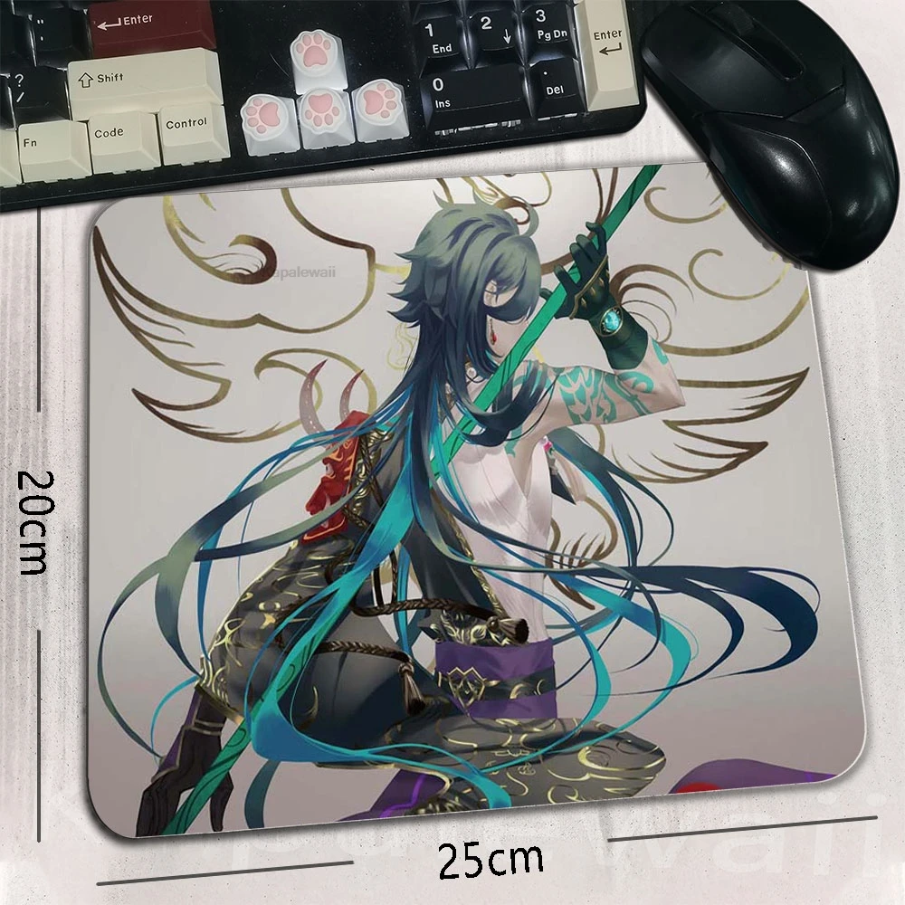 

Genshin impact Mouse Pad Locking Edge Office Mousepad Gaming Speed Keyboard Pads Anti-slip Computer Gamer Samll Desk Mat
