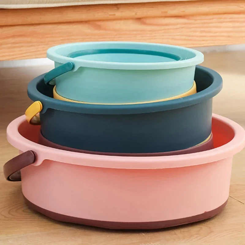 Folding Storage Bucket Silicone Bucket For Fishing Car Wash Outdoor Square Bathroom Kitchen Camp