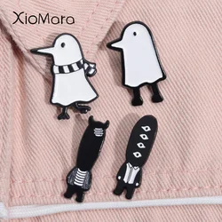 Cartoon Comic Goodnight Punpun Enamel Pin Oyasumi Punpun Devil Horn Eyes Brooches Lapel Backpack Badge For Kids Friends