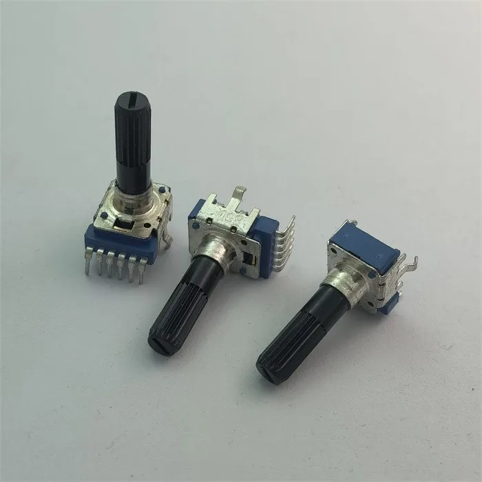 

RK142 vertical double potentiometer B50K handle 23MM flower belt center point 6 feet